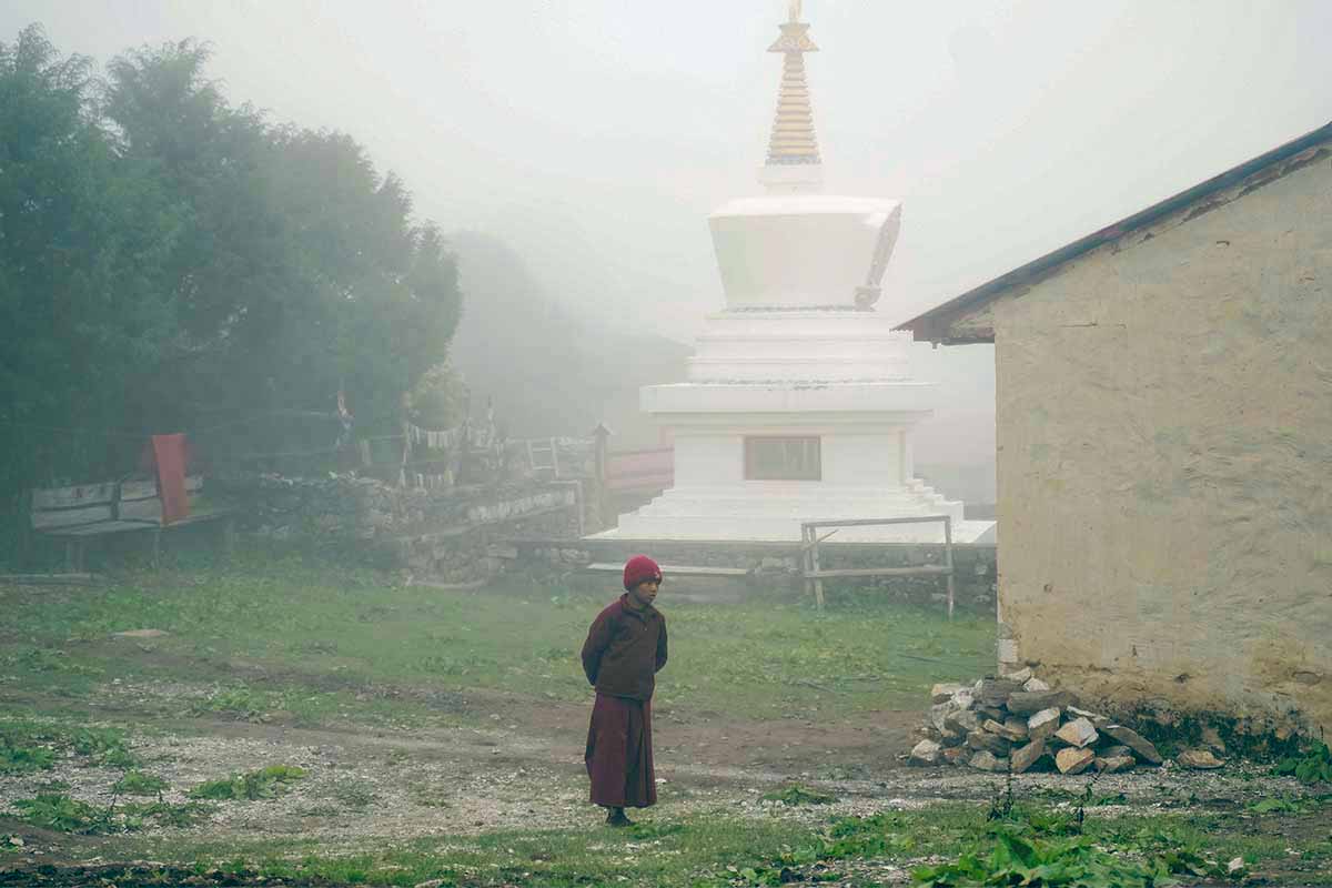 Inside Tengboche Monastery